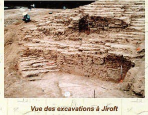 Vue des excavations à Jiroft au Sud de l’Iran province de Kerman