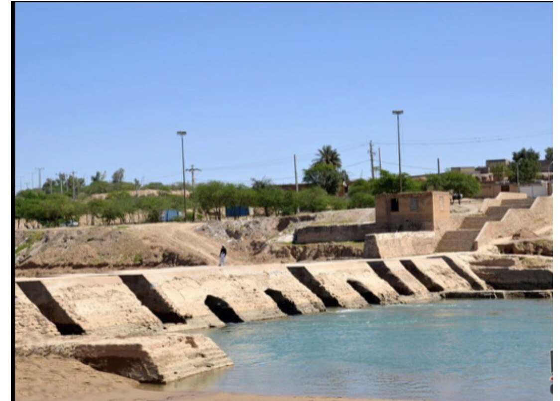 Barrage de Shushtar avec le complexe hydraulique de Shushtar unique au Monde